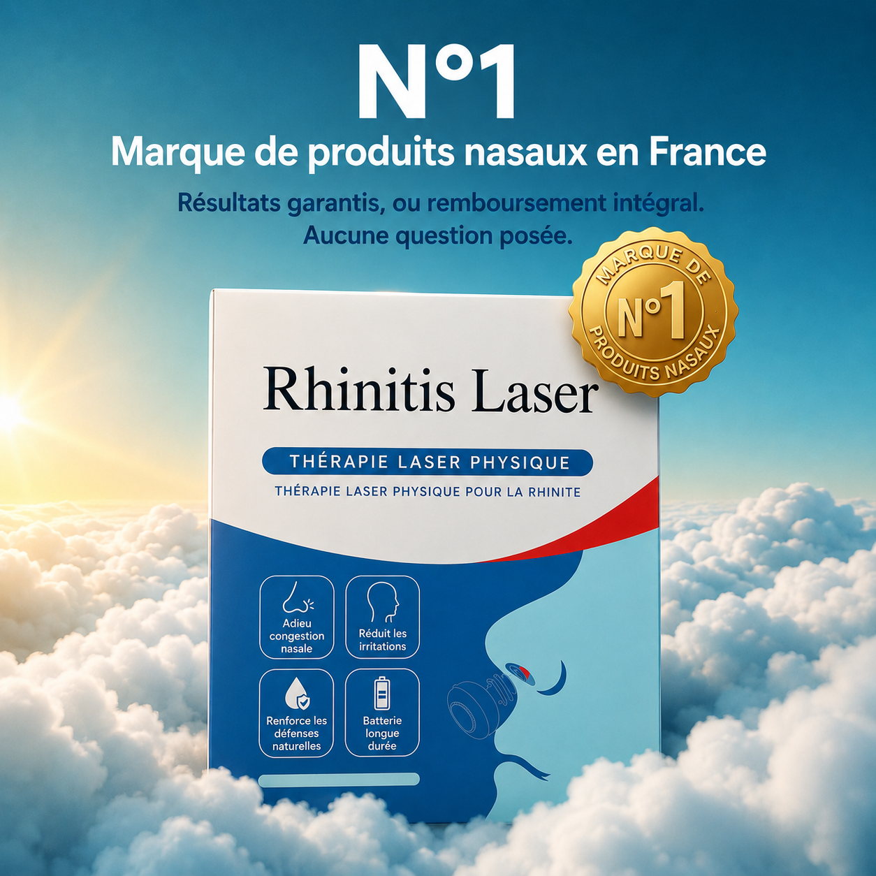 Sinolum Soulagement nasal par lumière rouge